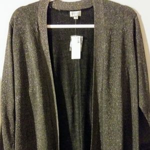 Women's Plus Size 14-16 Holiday Cardigan---NEW